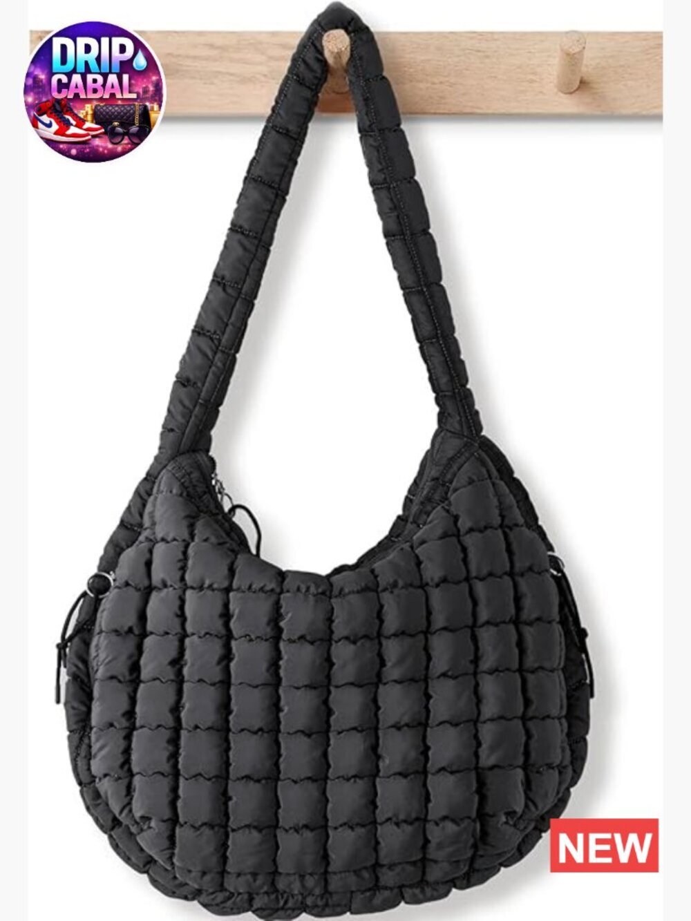 Quilted Puffer Tote Bag Crossbody Hobo Handbags Nylon Large Carryall Women